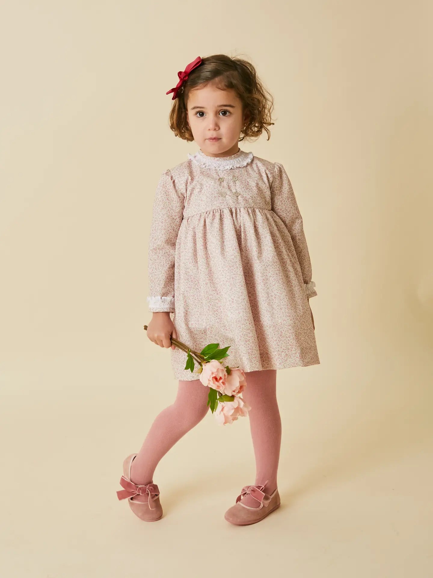 “Sienna” Smock Embroidered Baby Girl Dress