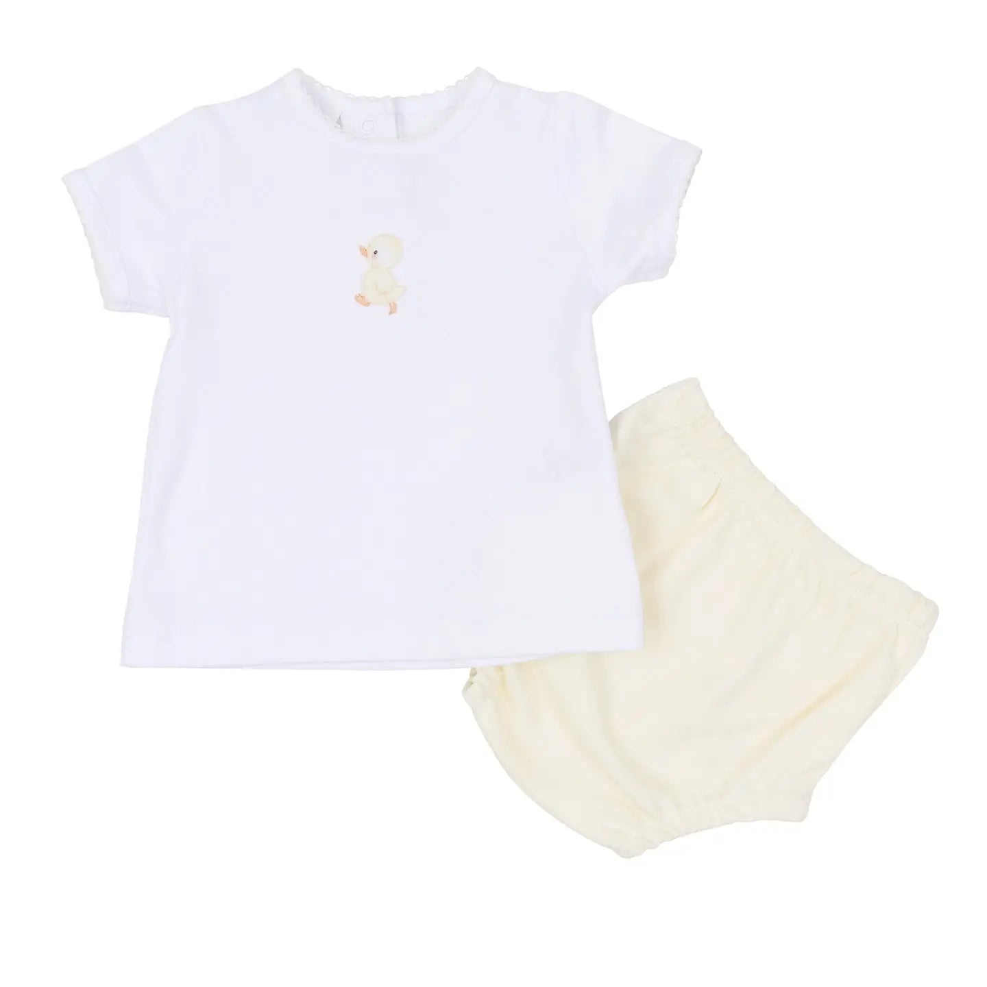 Downy Ducklings Embroidered Diaper Cover Set