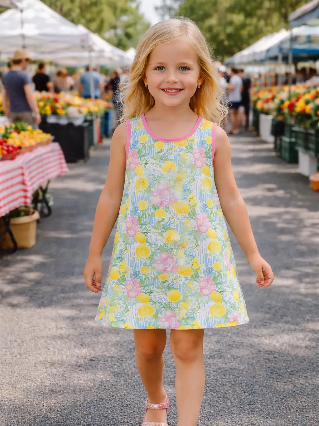 Positano A Line Girl's Dress