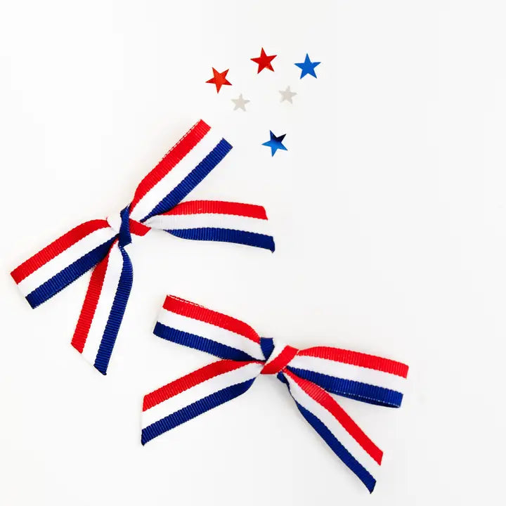 Red, White and Blue Pig-Tail Set