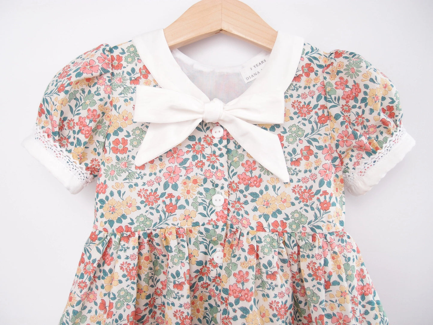 Annabelle Girl Dress Made with Liberty Fabric