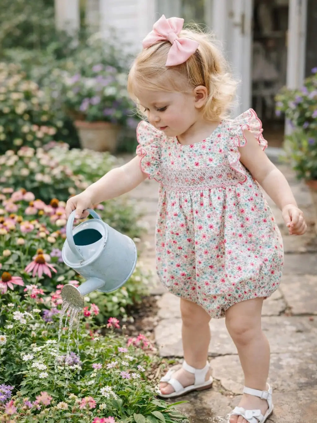 Annalynn Girls Smocked Bubble