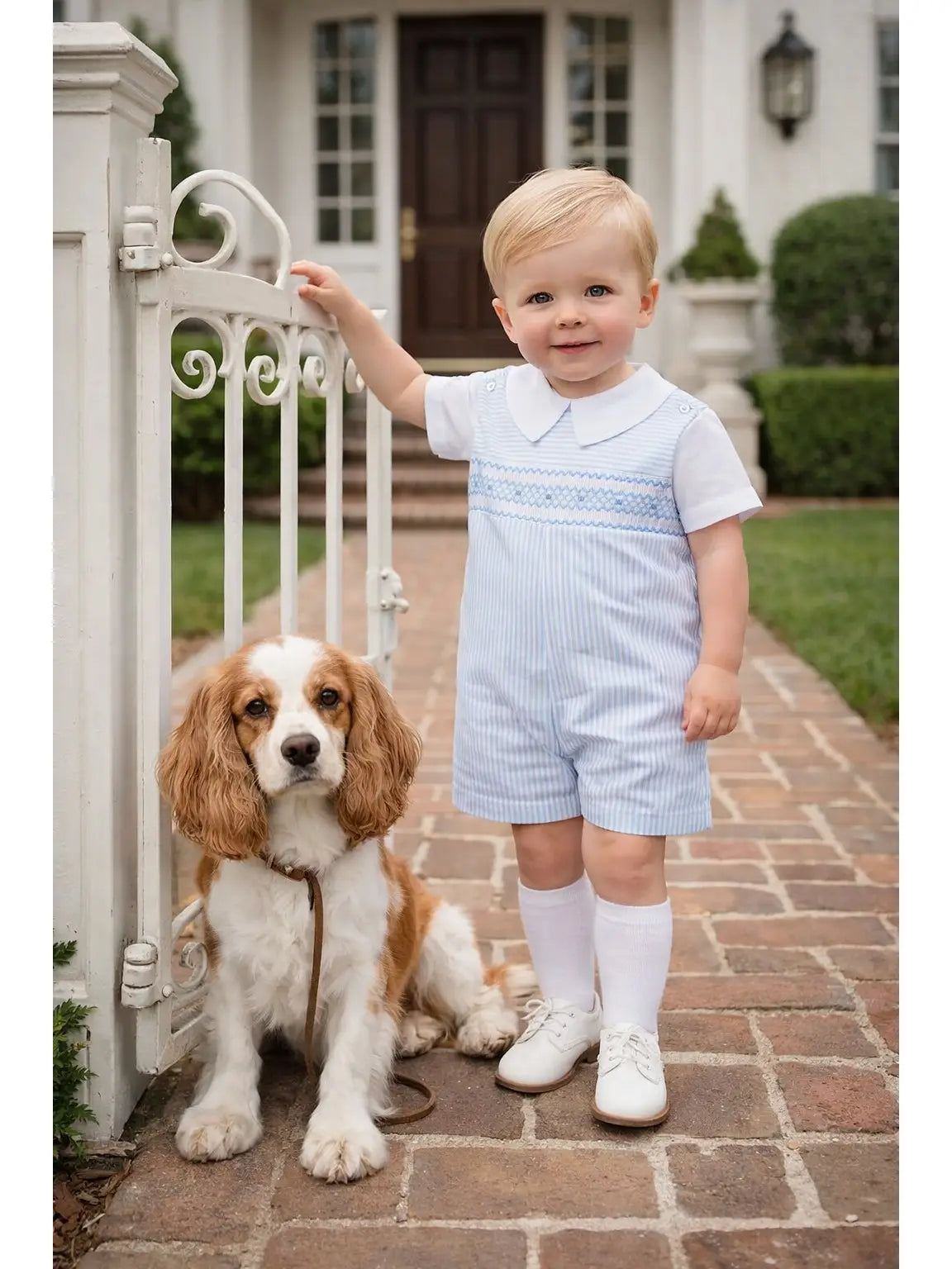 Margot Collection Boy's Overall Set