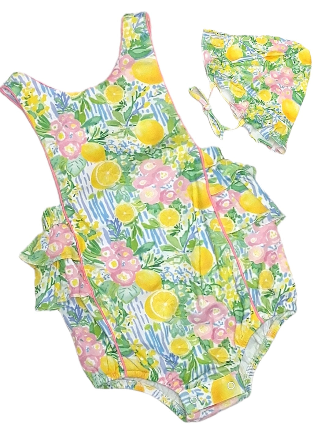 Positano Baby Girl Sun Bubble and Sun Hat