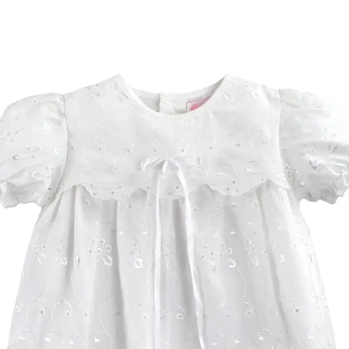*PREORDER* Eyelet Lace Christening Gown