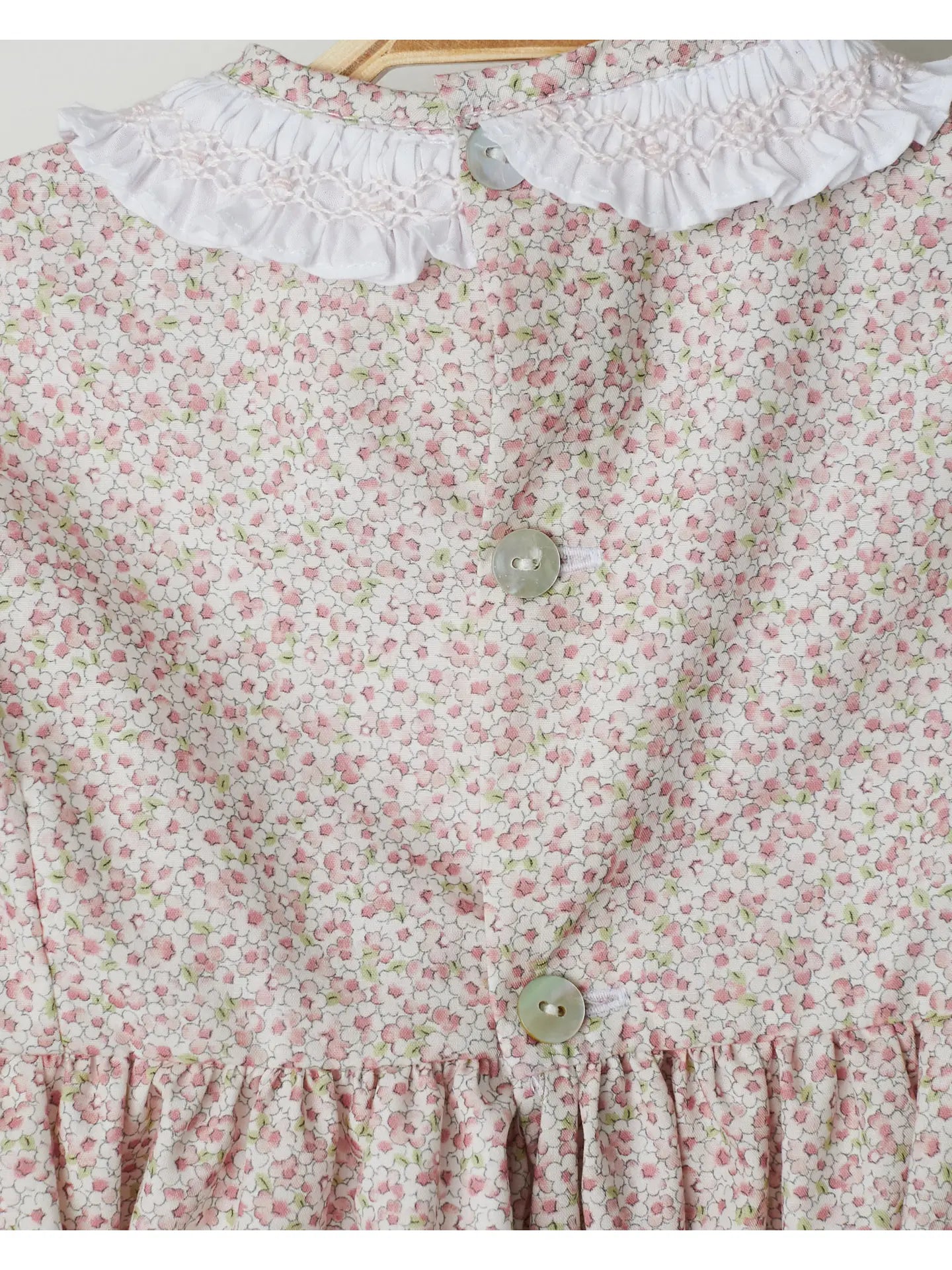 “Sienna” Smock Embroidered Baby Girl Dress