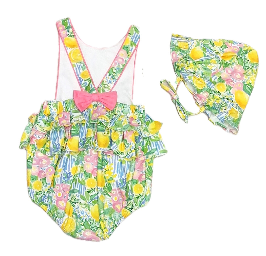 Positano Baby Girl Sun Bubble and Sun Hat