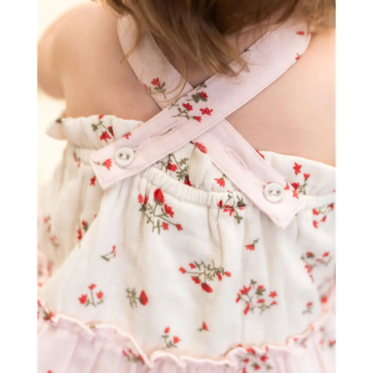 Bijou Tiered Floral Baby Dress + Bloomer