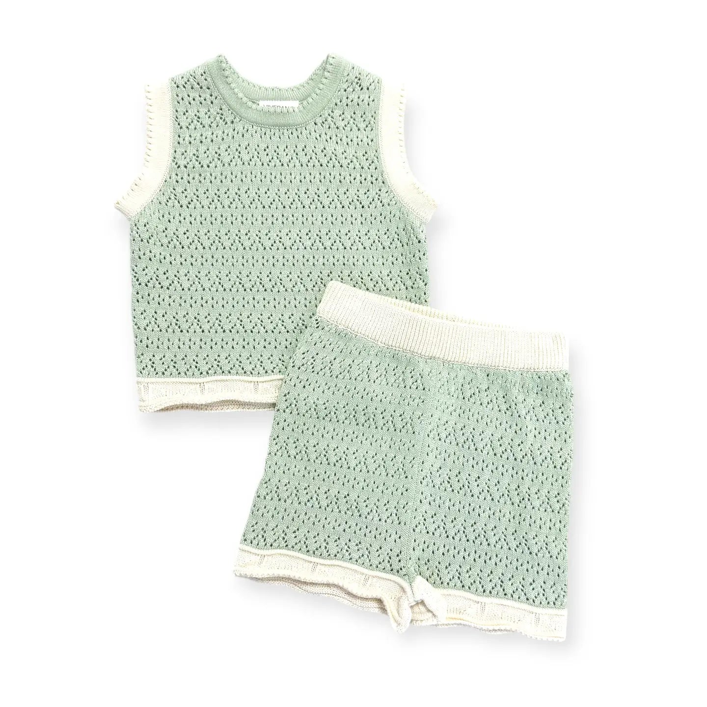 Poppy Textured Baby Tank & Shorts Set